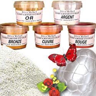 Deco-Relief Metallic Silver Colouring  25gm